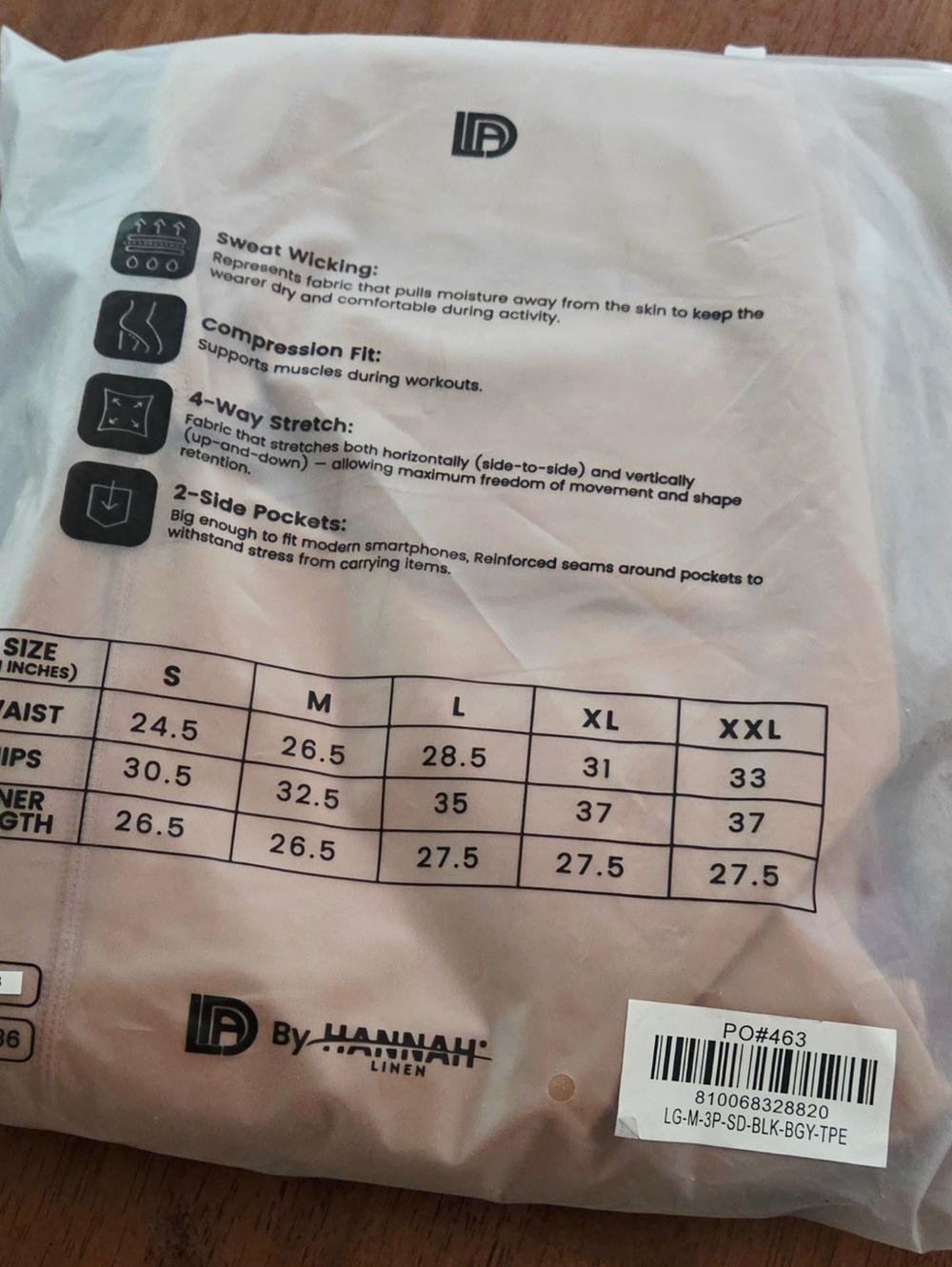 Pack of 3 High Waist Women Leggings  with Side Pockets. - Picture 7 of 8